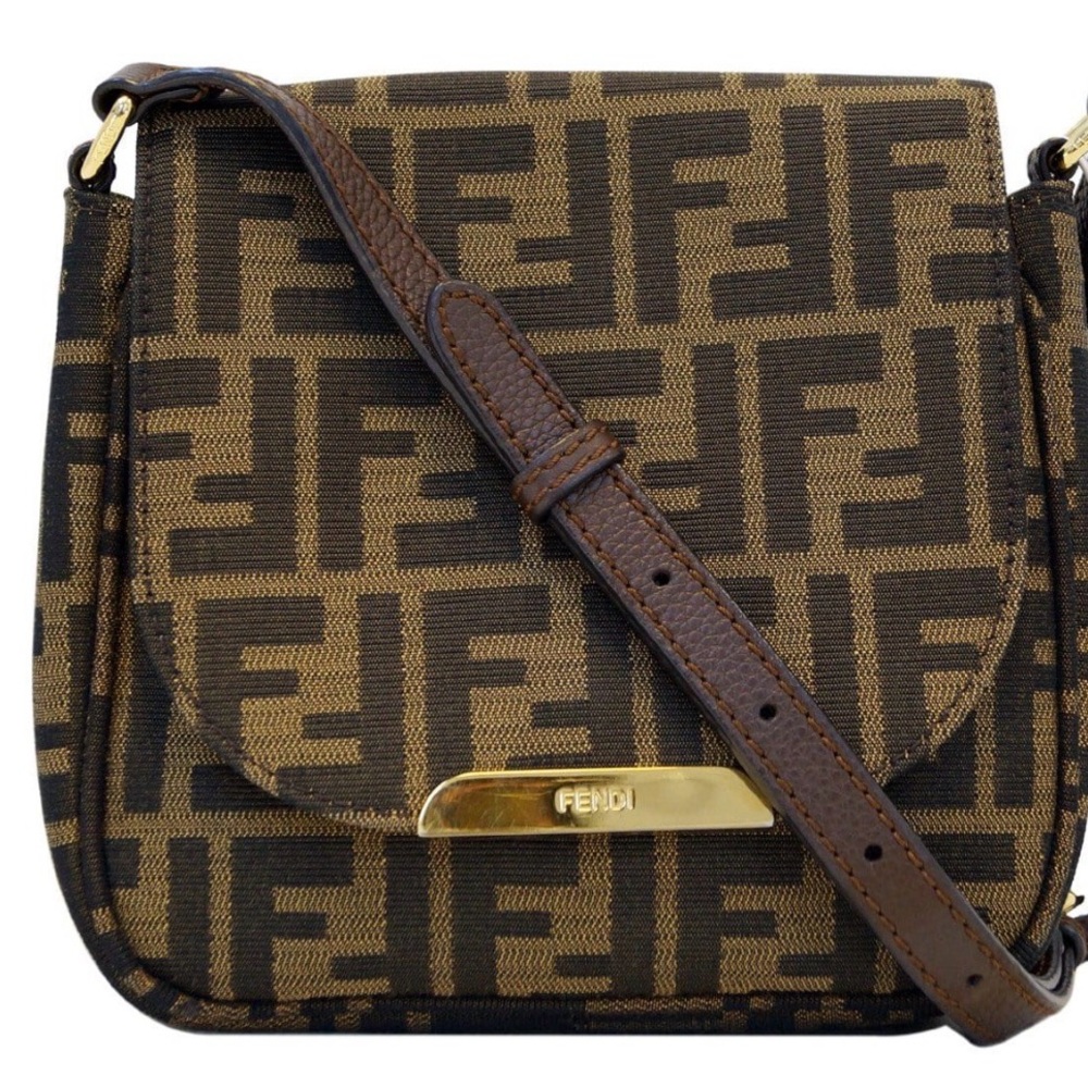 Fendi Zucca Canvas Crossbody Bag